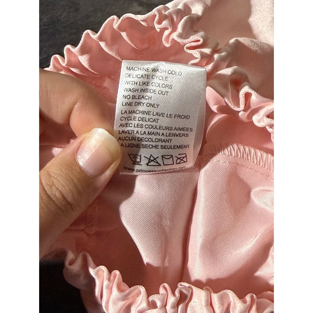Princess Collection NYC Pink Satin Bloomers Diaper Cover Baby Girls 9M Coquette